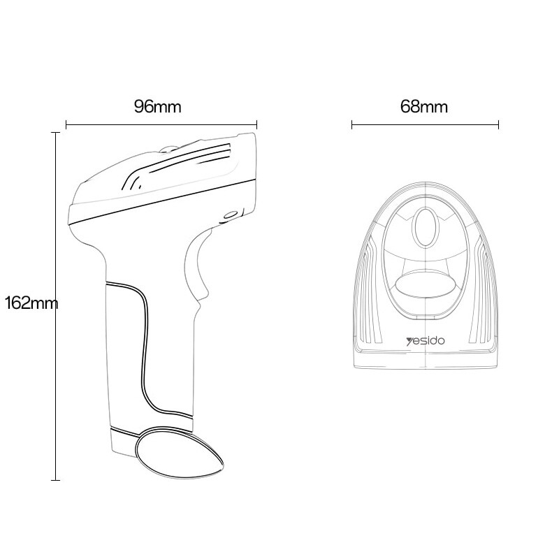 دستگاه بارکدخوان YESIDO EC21