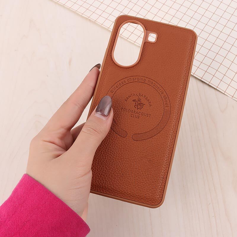 قاب چرمی Polo & Racquet Club شیائومی Poco X7 Pro طرح مگ سیف