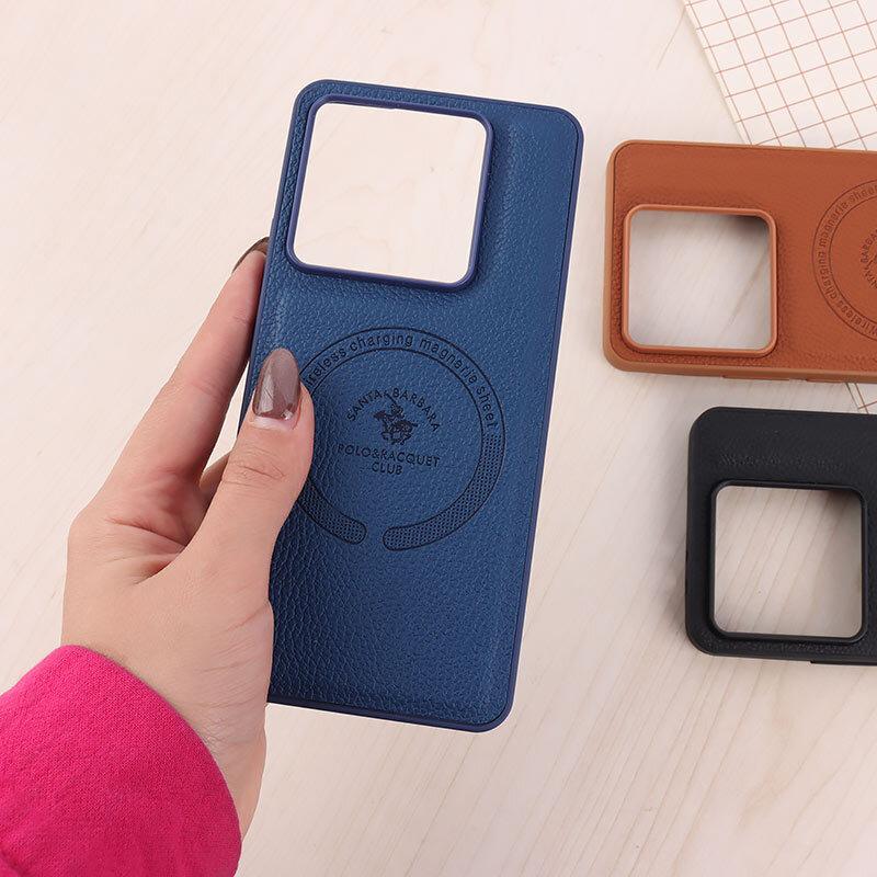 قاب چرمی Polo & Racquet Club شیائومی 14T Pro طرح مگ سیف