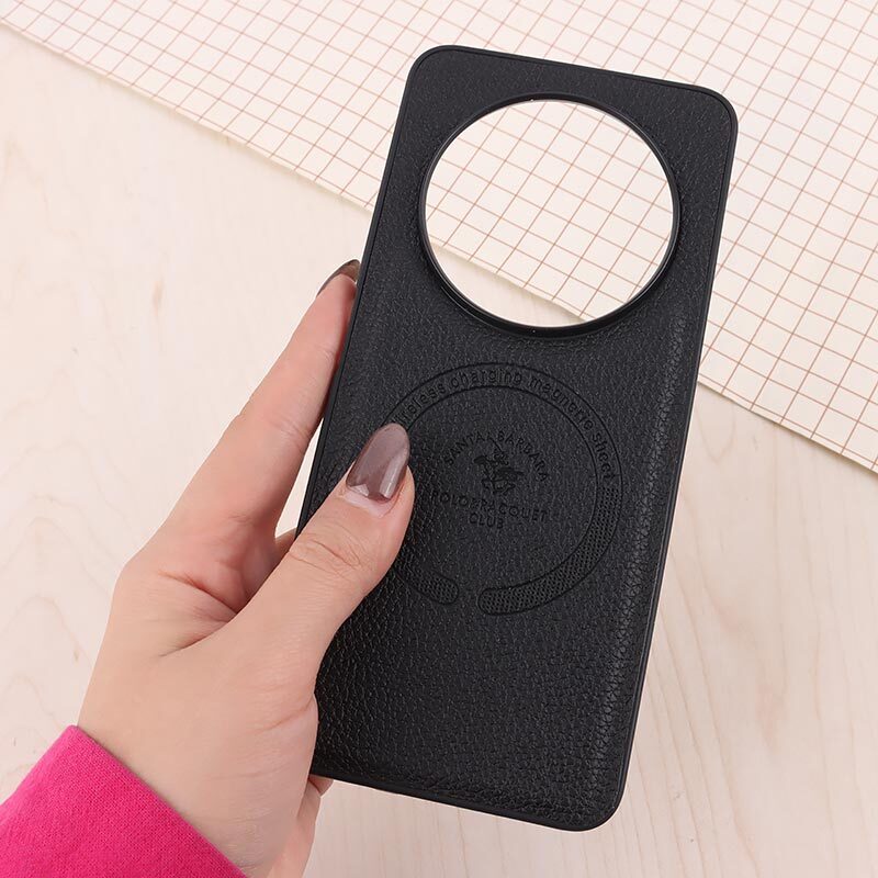 قاب چرمی Polo & Racquet Club شیائومی Redmi A4 / 14C / 14R / Poco C75 طرح مگ سیف