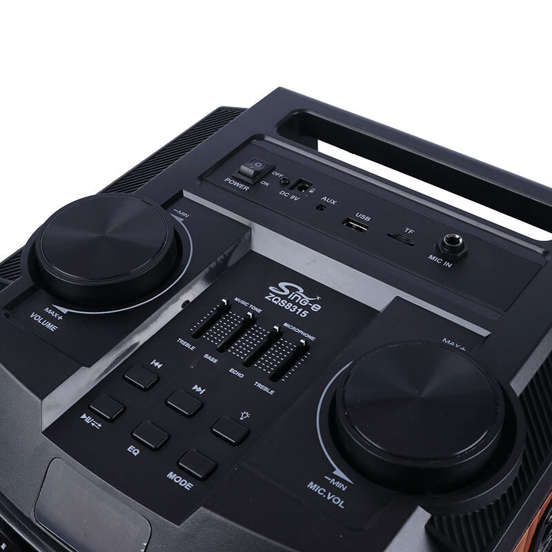 سپیکر چمدانی بلوتوثی سینگ ای ZQS8315 + میکروفون و ریموت کنترل تعمیری