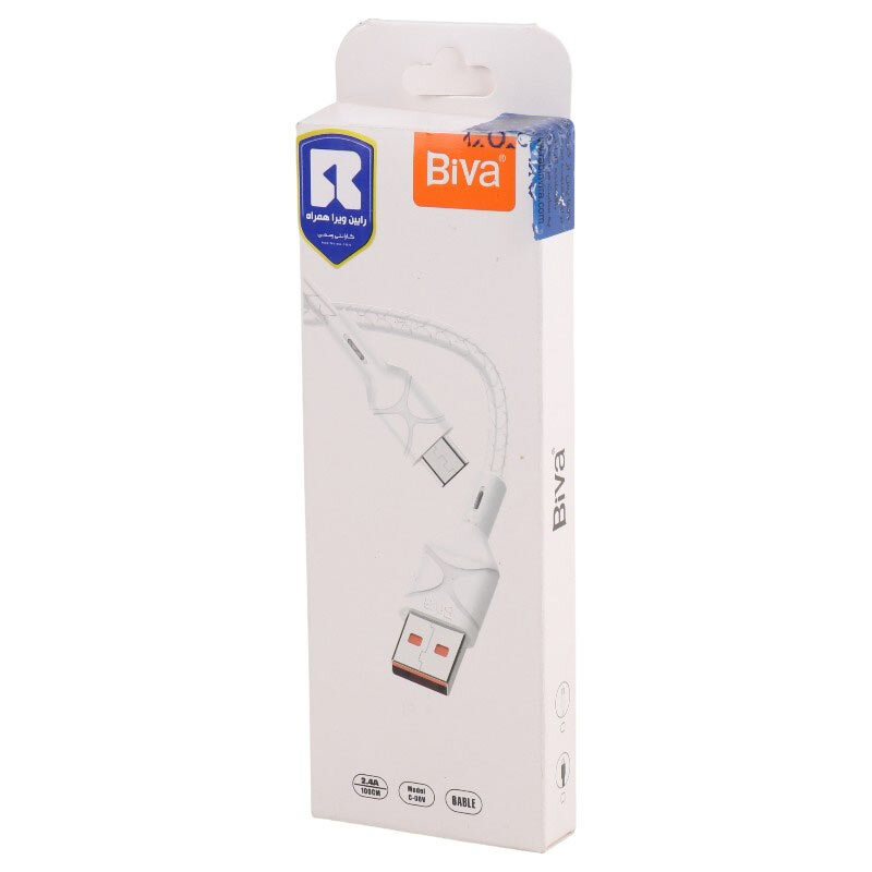 کابل میکرو یو اس بی فست شارژ 2.4 آمپر بیوا C-06V طول 1 متر