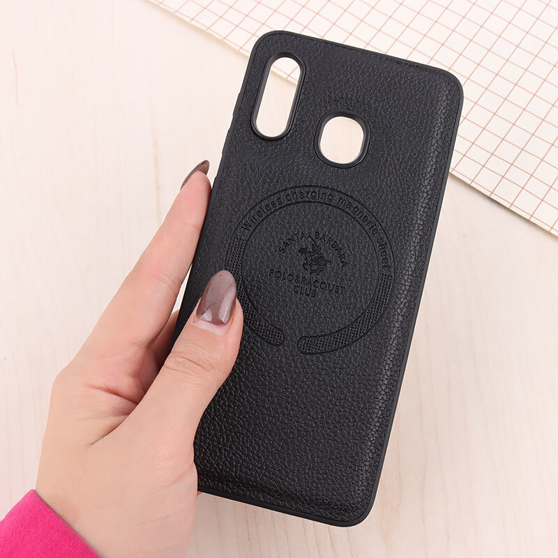 قاب چرمی Polo & Racquet Club سامسونگ Galaxy A20 / A30 طرح مگ سیف