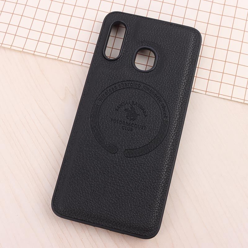 قاب چرمی Polo & Racquet Club سامسونگ Galaxy A20 / A30 طرح مگ سیف