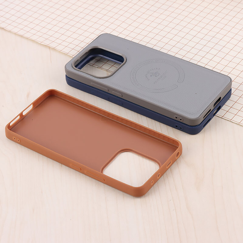 قاب چرمی Polo & Racquet Club شیائومی Redmi Note 14 طرح مگ سیف