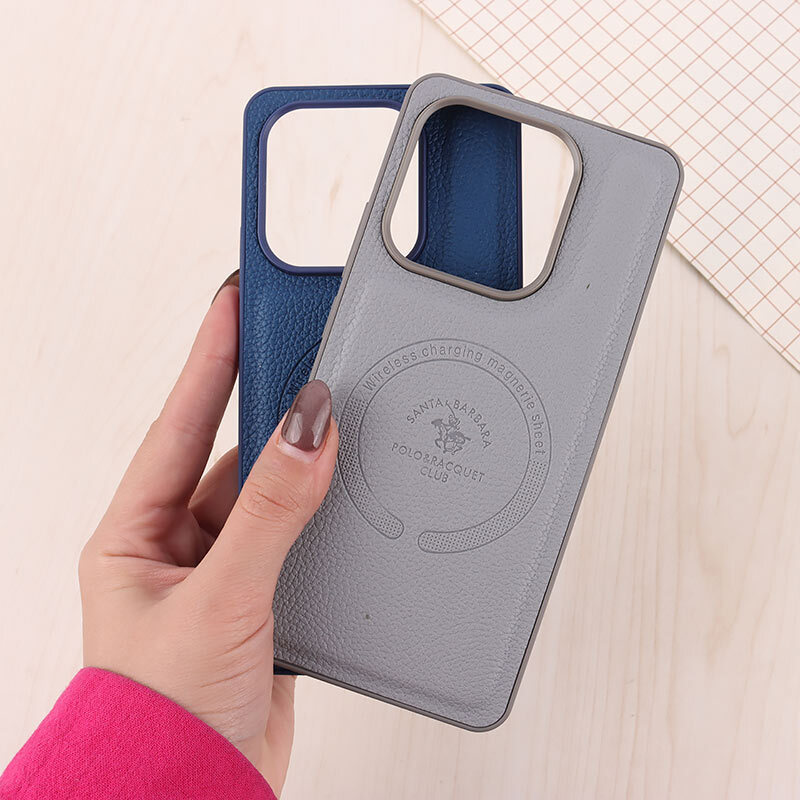 قاب چرمی Polo & Racquet Club شیائومی Redmi Note 14 طرح مگ سیف