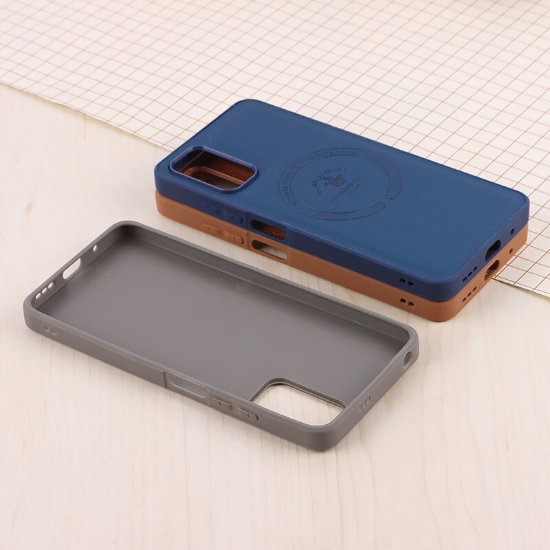 قاب چرمی Polo & Racquet Club شیائومی Redmi Note 10 5G / Poco M3 Pro طرح مگ سیف