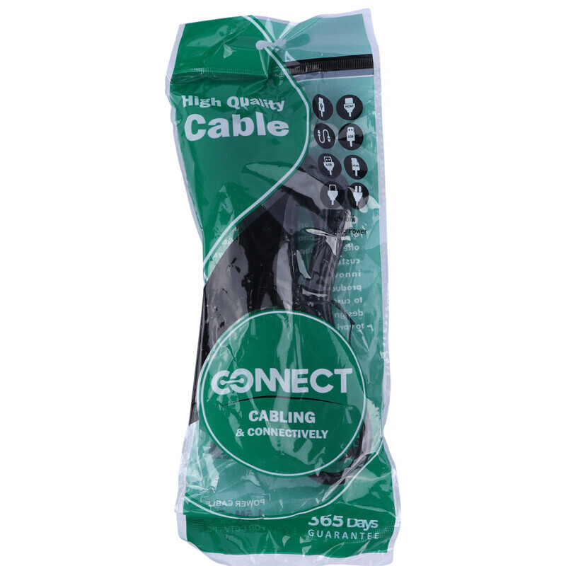 کابل برق Connect 1.5m PC بسته 20 عددی