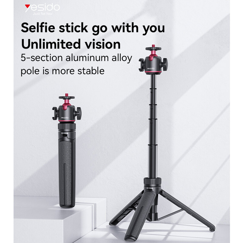 سه پایه و مونوپاد بلوتوثی Yesido SF26