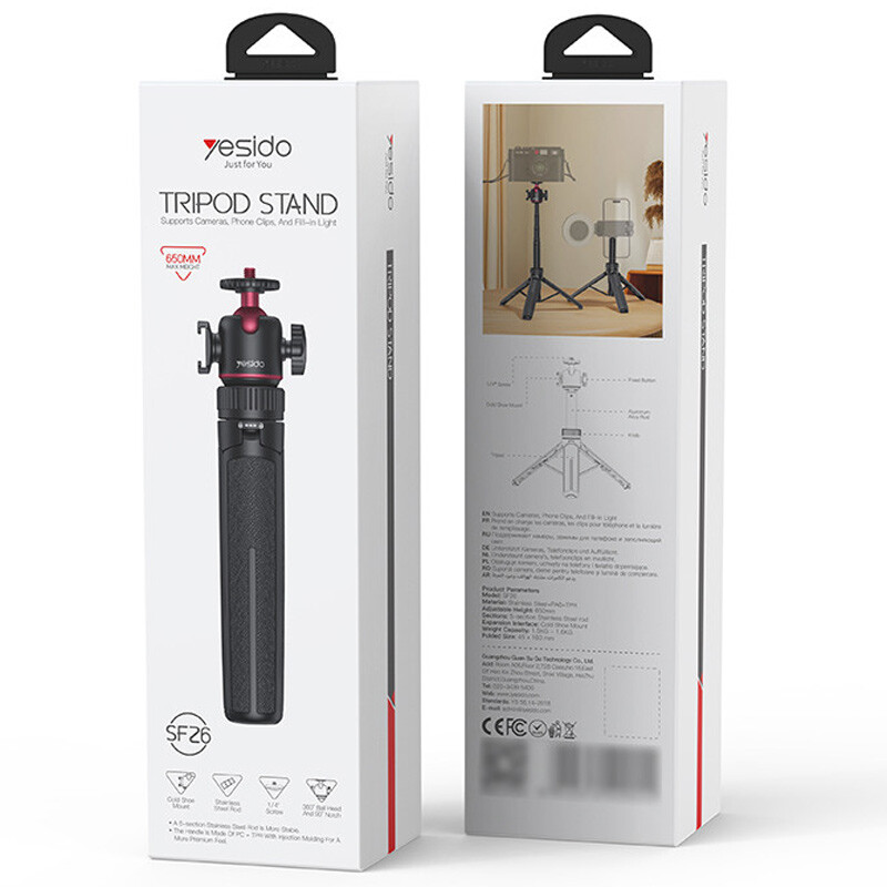 سه پایه و مونوپاد بلوتوثی Yesido SF26