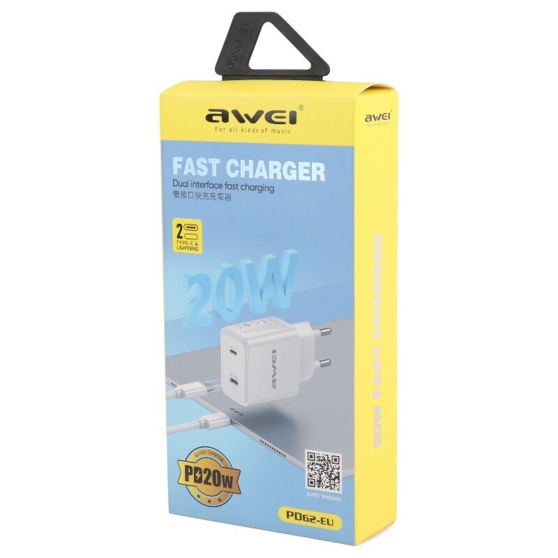 شارژر دیواری 20 وات اوی PD62-EU PD 3A