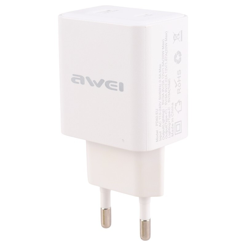 شارژر دیواری 20 وات اوی PD62-EU PD 3A