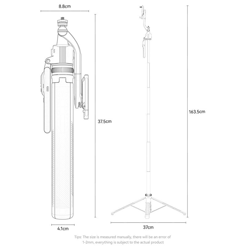 سه پایه و مونوپاد بلوتوثی Yesido SF23