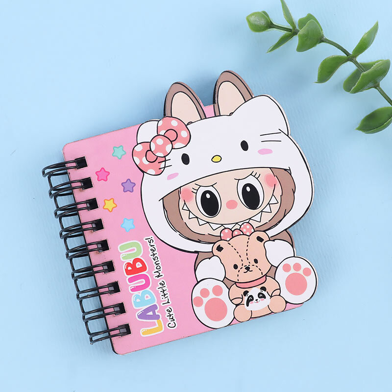 دفترچه یادداشت 45 برگ طرح لبوبو بغل بازشو