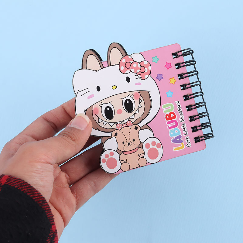 دفترچه یادداشت 45 برگ طرح لبوبو بغل بازشو