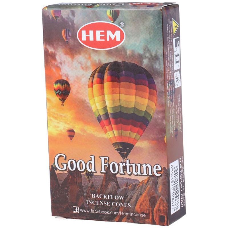 عود مخروطی خوشبختی HEM بسته 10 عددی