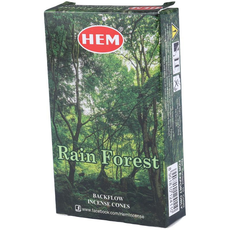 عود مخروطی جنگل بارانی HEM بسته 10 عددی