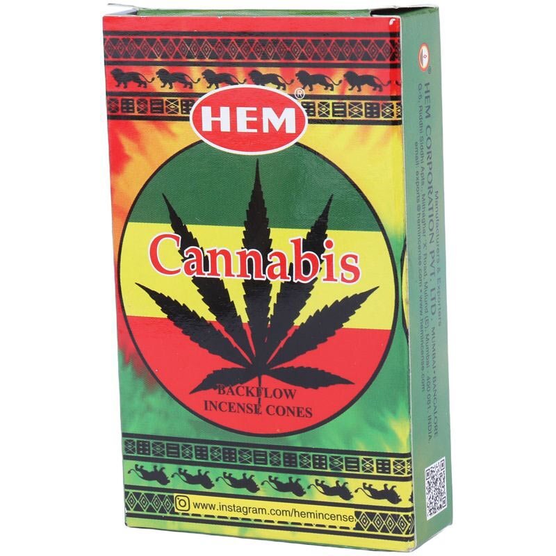 عود مخروطی کانابیس HEM بسته 10 عددی