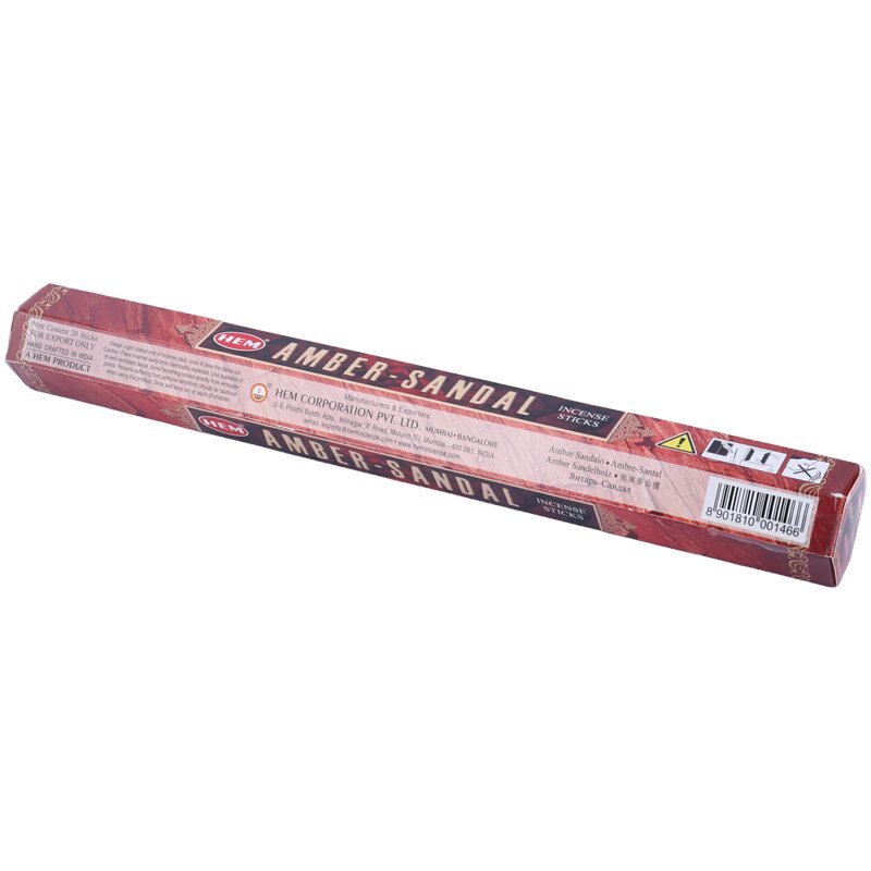 عود آمبر صندل HEM بسته 20 عددی
