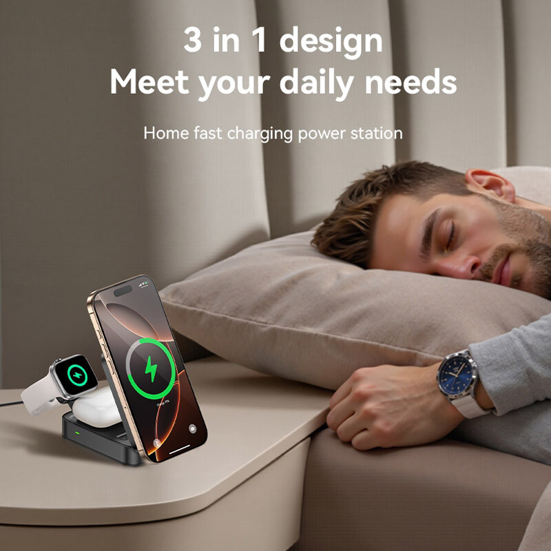 هولدر و شارژر وایرلس 15 وات یسیدو DS27