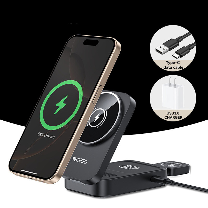 هولدر و شارژر وایرلس 15 وات یسیدو DS27