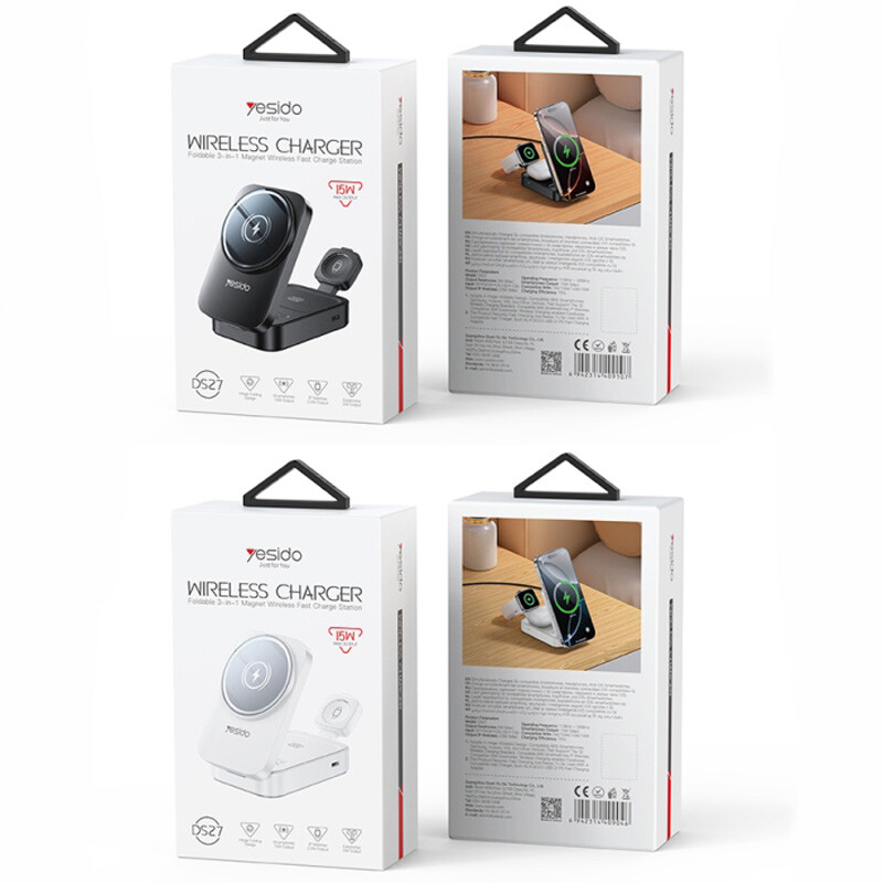 هولدر و شارژر وایرلس 15 وات یسیدو DS27