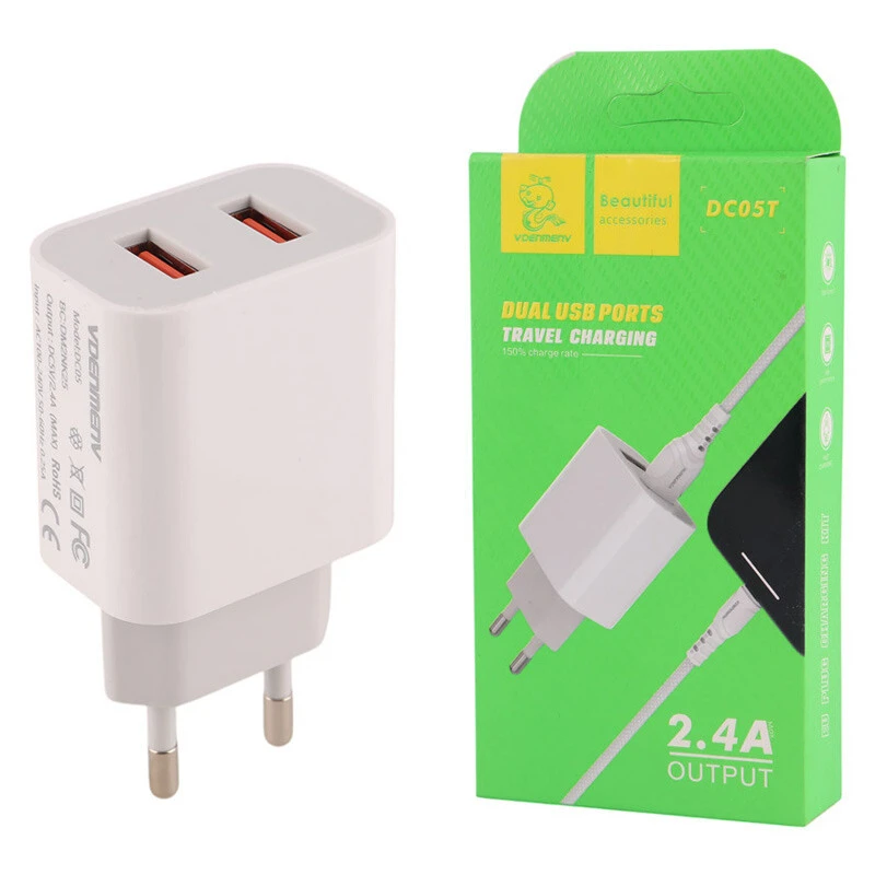 شارژر دیواری 12 وات دنمن DC05T 2.4A