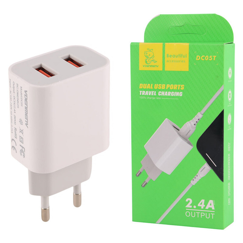 شارژر دیواری 12 وات دنمن DC05T 2.4A