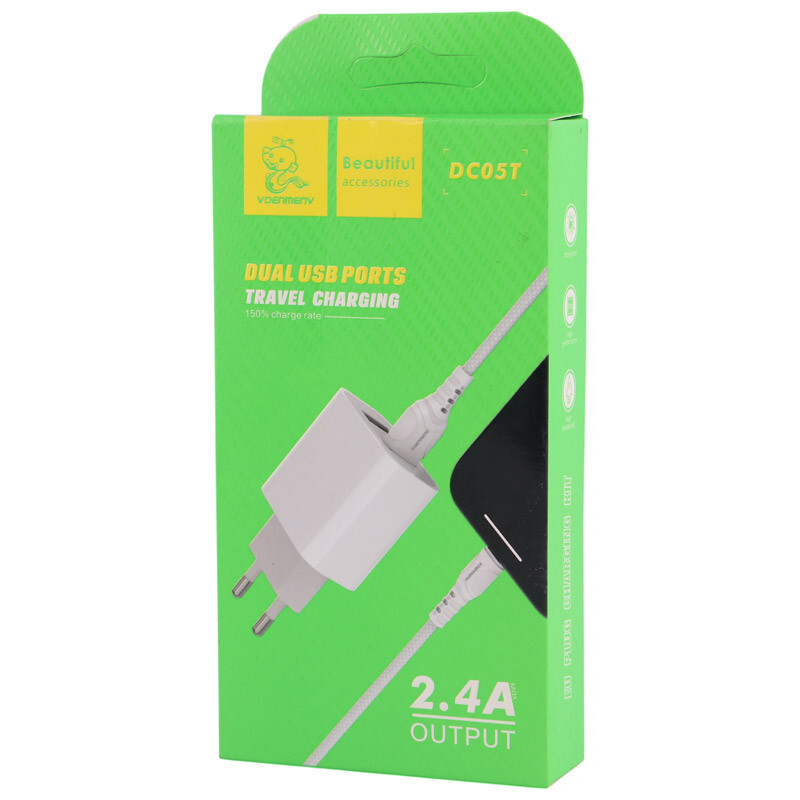 شارژر دیواری 12 وات دنمن DC05T 2.4A