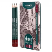 مداد طراحی آریا Arya Artist 3075 بسته 12 عددی
