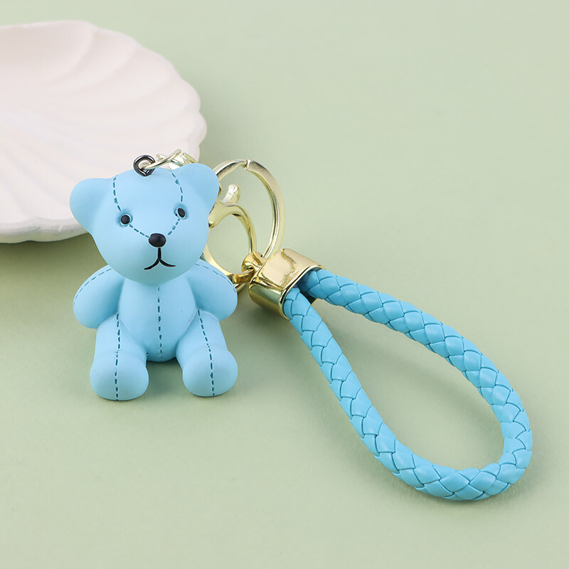 جاکلیدی سنگی طرح خرس تدی + بند آویز