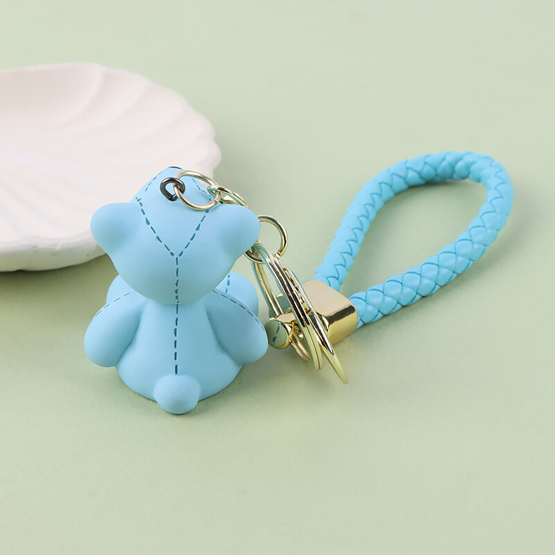 جاکلیدی سنگی طرح خرس تدی + بند آویز