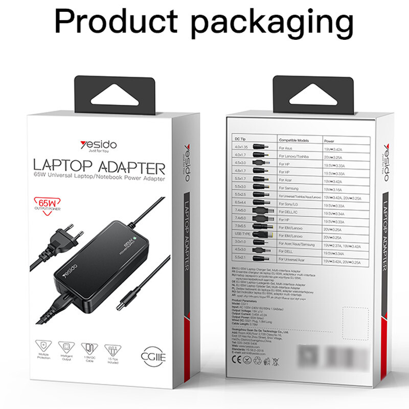 شارژر لپ تاپ یسیدو CG11E 20V 3.42A