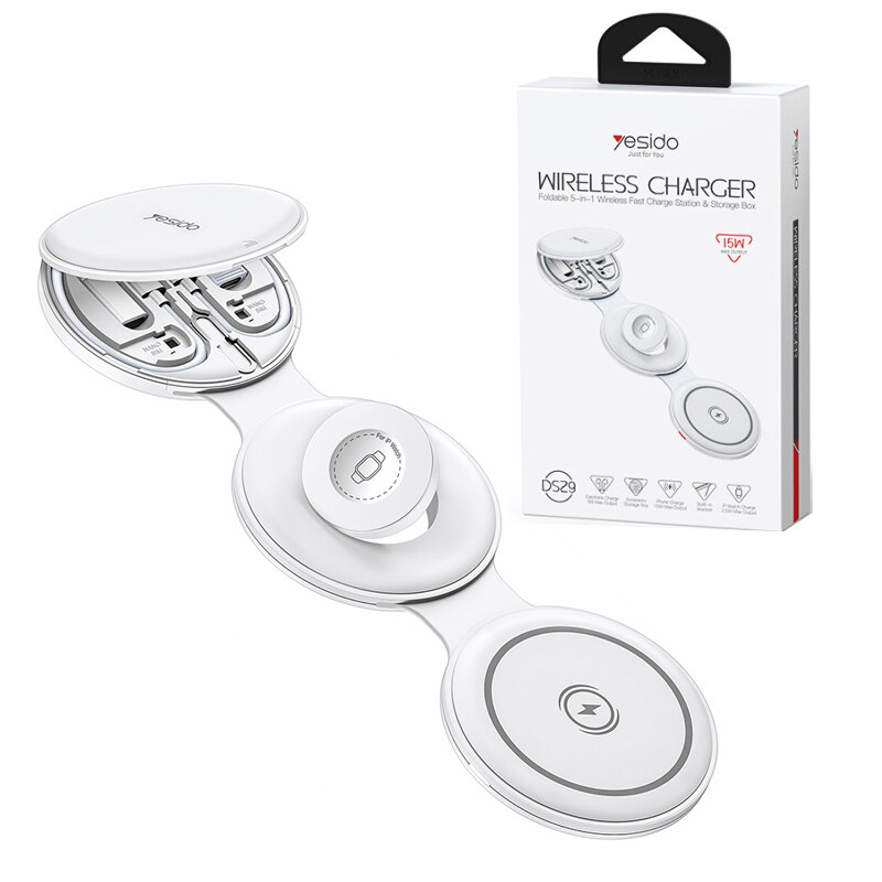 شارژر بی سیم اپل واچ و کیت کابل چند منظوره یسیدو DS29