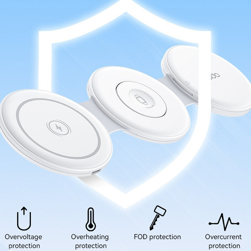 شارژر بی سیم اپل واچ و کیت کابل چند منظوره یسیدو DS29