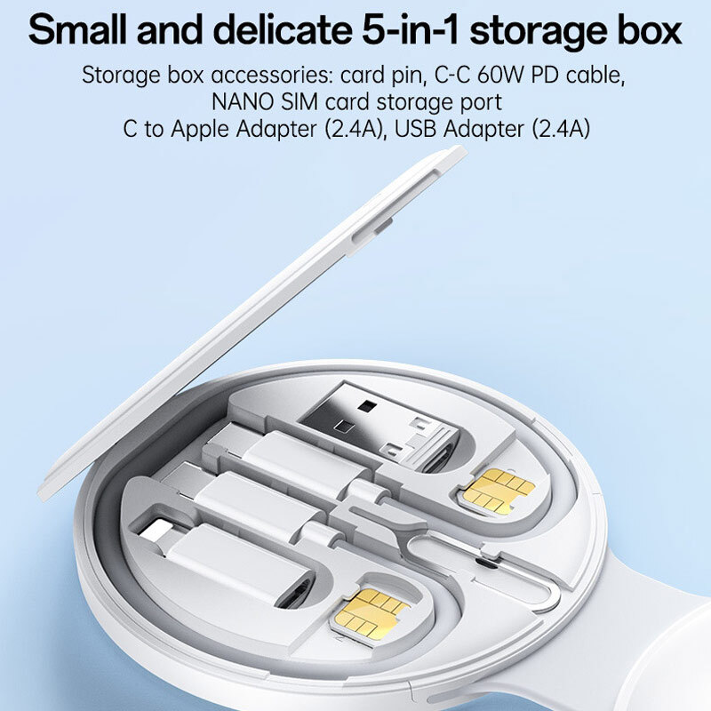 شارژر بی سیم اپل واچ و کیت کابل چند منظوره یسیدو DS29