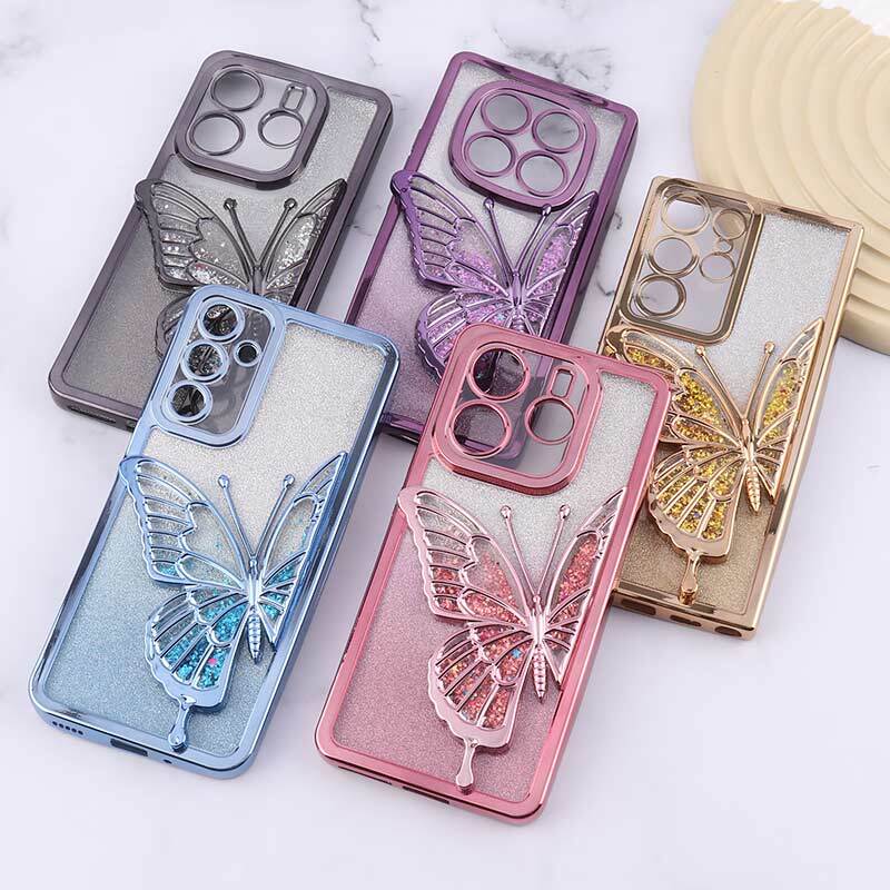 قاب آکواریومی اکلیلی طرح پروانه برجسته محافظ لنزدار