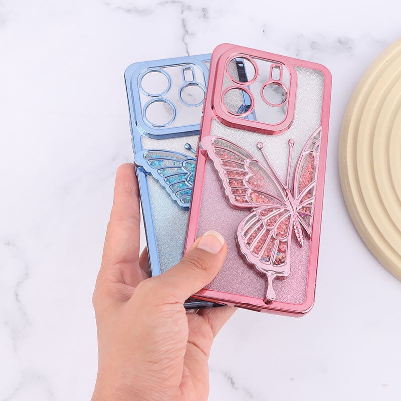 قاب آکواریومی اکلیلی طرح پروانه برجسته محافظ لنزدار