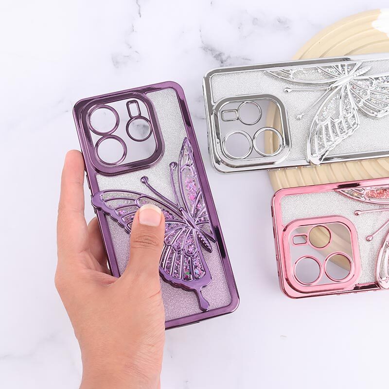 قاب آکواریومی اکلیلی طرح پروانه برجسته محافظ لنزدار