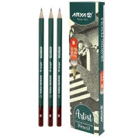 مداد طراحی آریا Arya Artist 3500 B بسته 12 عددی