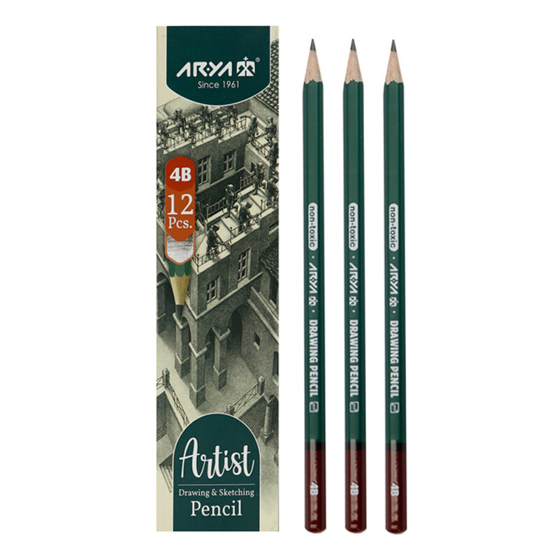 مداد طراحی آریا Arya Artist 3503 4B بسته 12 عددی