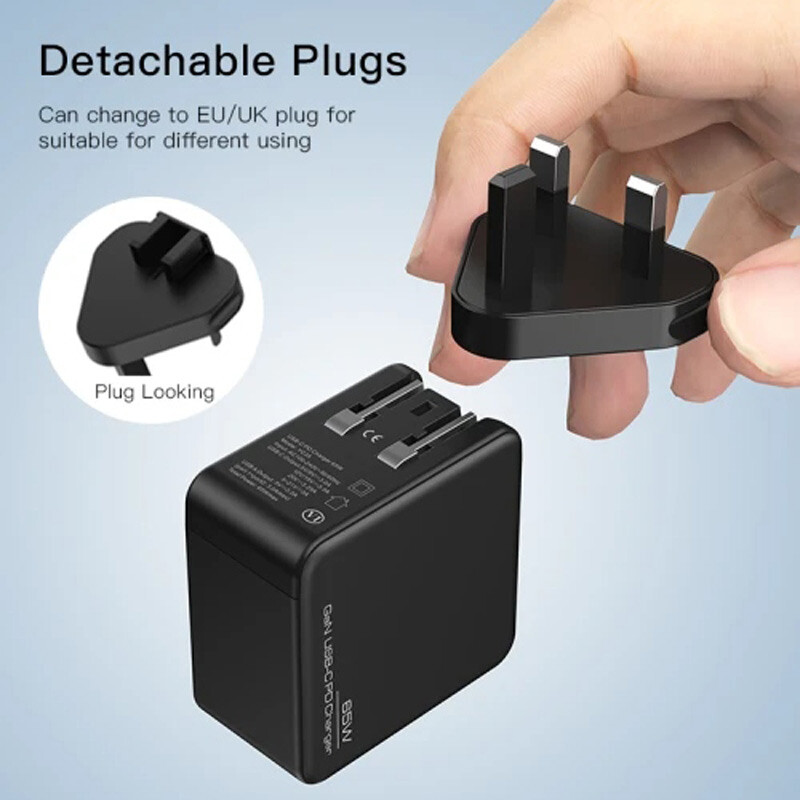 شارژر دیواری 65 وات یسیدو YC35 Gan QC PD 3A