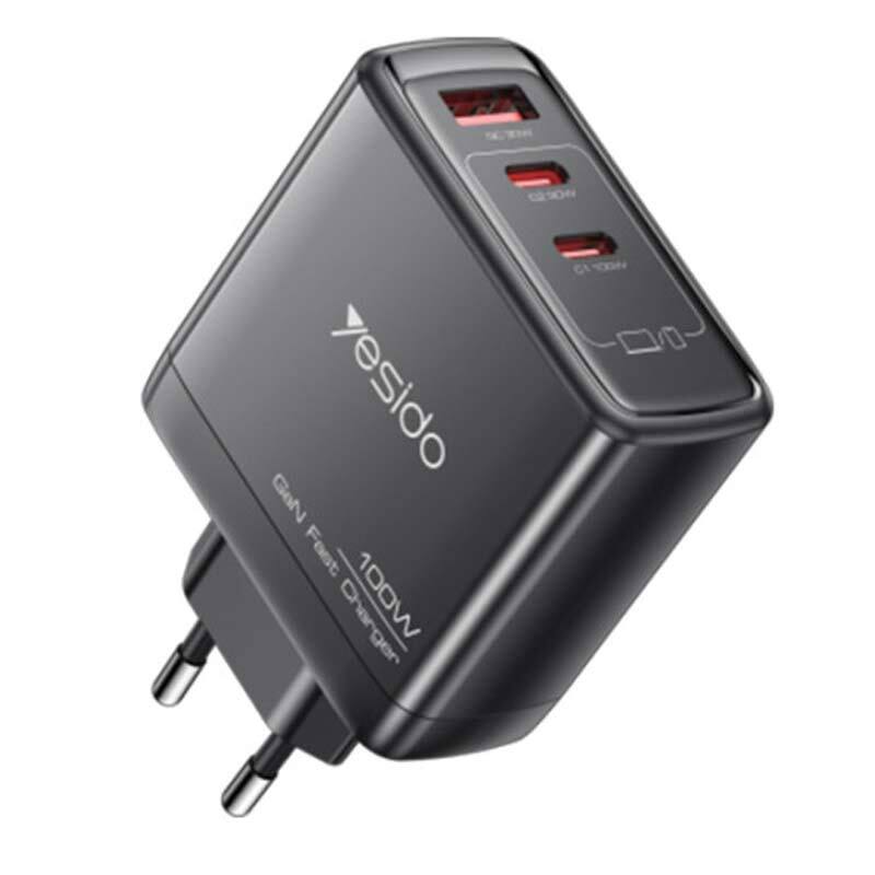 شارژر دیواری 100 وات یسیدو YC142 GaN QC PD