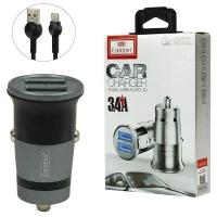 شارژر فندکی Earldom ES-136 3.4A + کابل Type-C