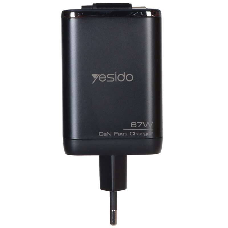 شارژر دیواری 67 وات یسیدو YC100 GaN QC PD 3.35A