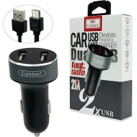 شارژر فندکی Earldom ES-121 2.1A +کابل میکرو یو اس بی