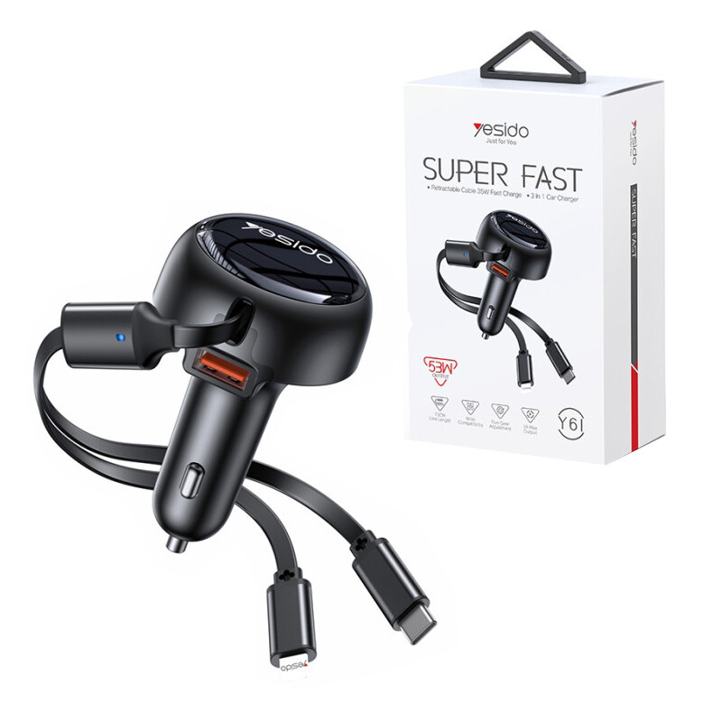 شارژر فندکی 35 وات یسیدو Y61