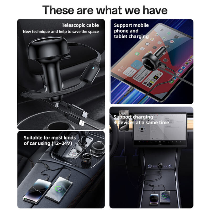 شارژر فندکی 35 وات یسیدو Y61