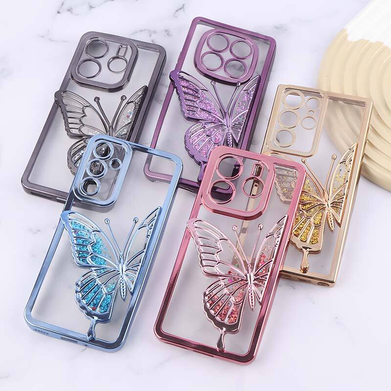 قاب آکواریومی اکلیلی طرح پروانه برجسته محافظ لنزدار