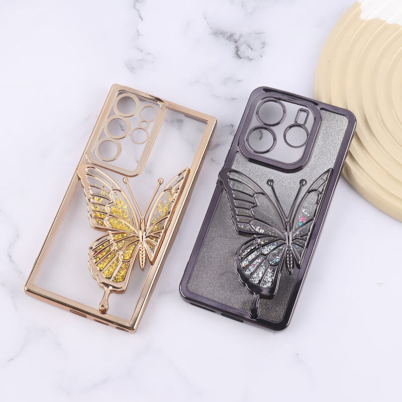 قاب آکواریومی اکلیلی طرح پروانه برجسته محافظ لنزدار